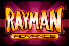 Rayman Advance Title Screen